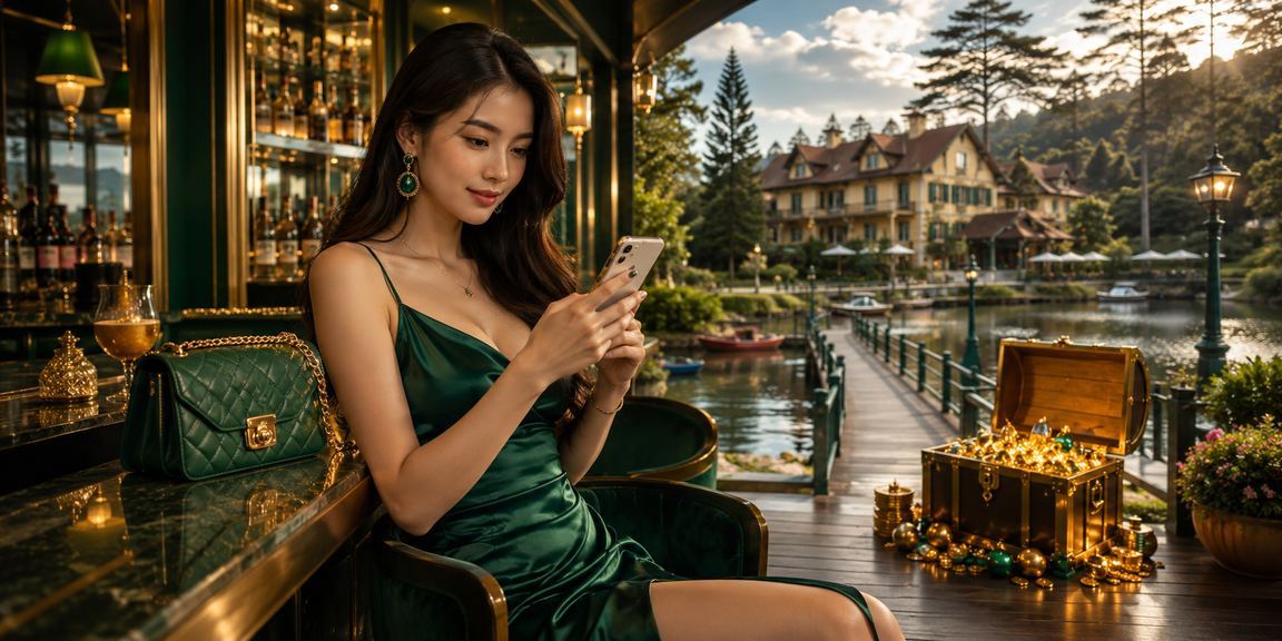 Người dùng tại Đà Lạt xem mô phỏng trò chơi slot trên thiết bị di động